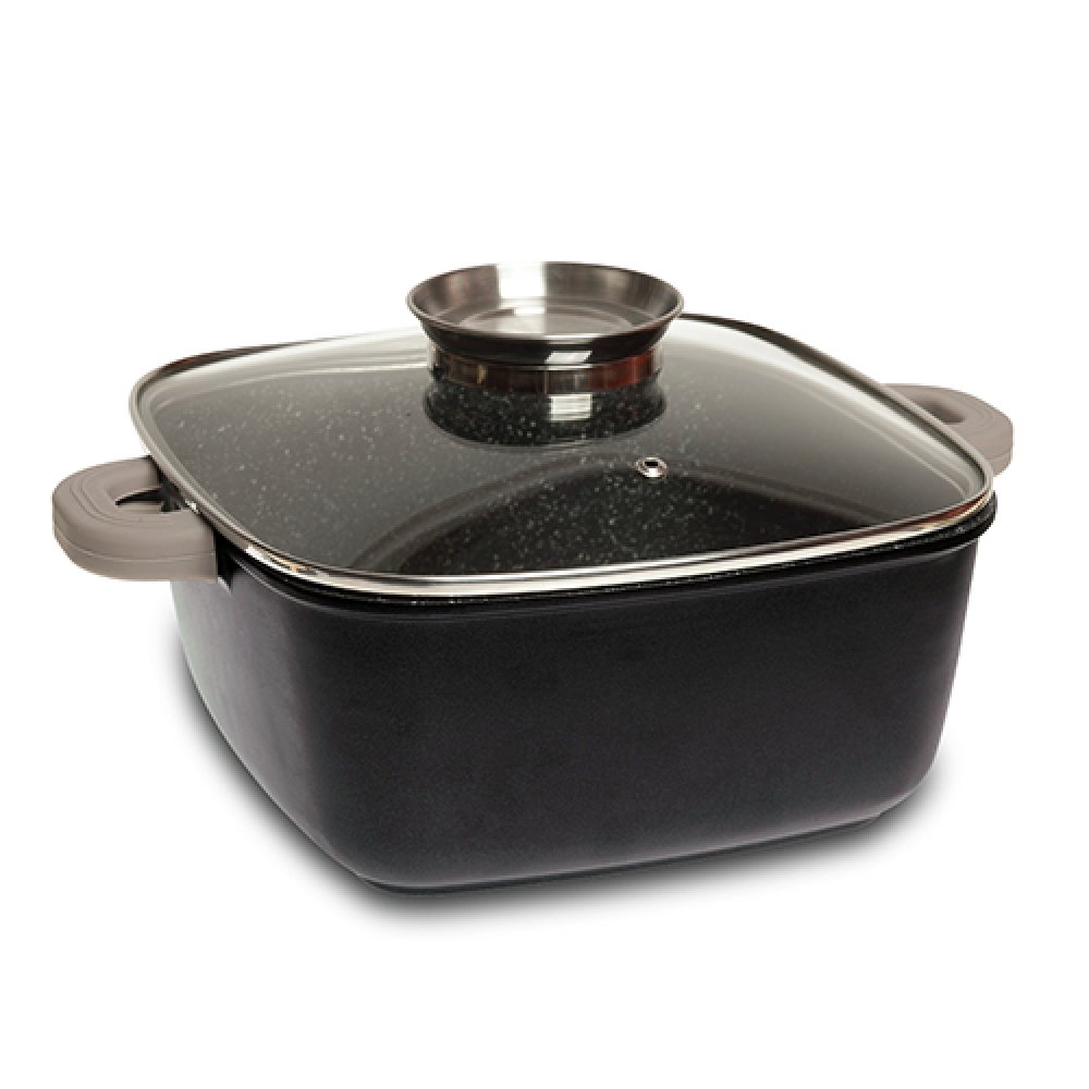 Τετράγωνη κατσαρόλα-γάστρα "NAVA" με αντικολλητική επίστρωση stone 24cm