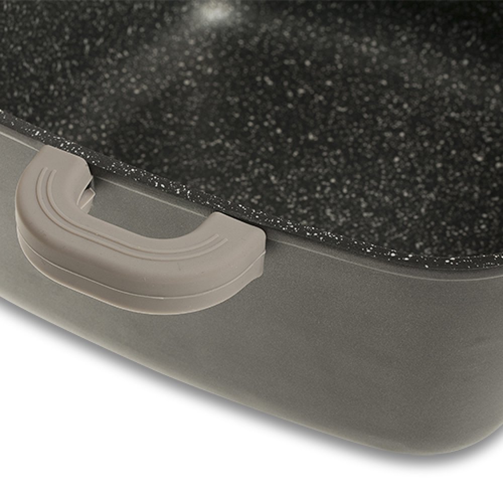 Τετράγωνη κατσαρόλα-γάστρα "NAVA" με αντικολλητική επίστρωση stone 28cm