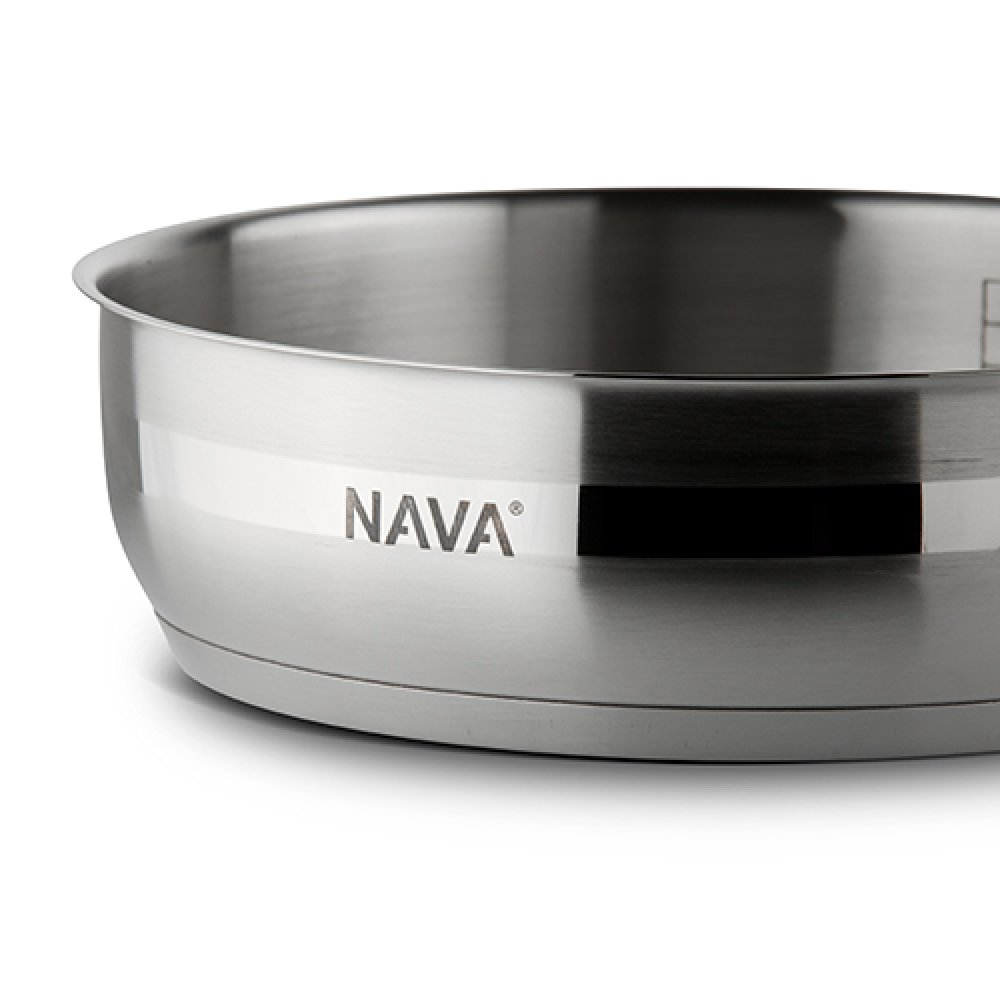 Ανοξείδωτο τηγάνι με καπάκι "NAVA" 26cm