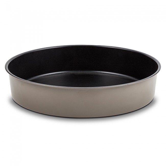 Αντικολλητικό "NAVA" στρογγυλό ατσάλινο ταψί 0.5mm Υ7x36cm