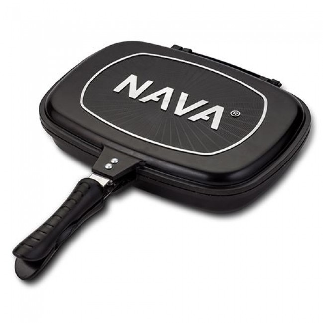 Διπλή γκριλιέρα "NAVA" με αντικολλητική επίστρωση stone 32cm