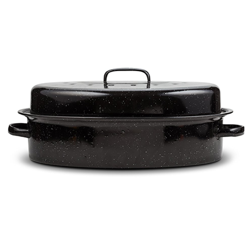 Γάστρα οβάλ με εμαγιέ επίστρωση 42x32x19