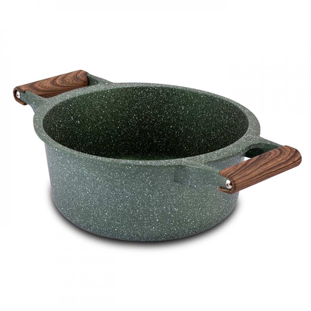 Κατσαρόλα "ΩMEGA" με καπάκι και αντικολλητική επίστρωση stone 20cm