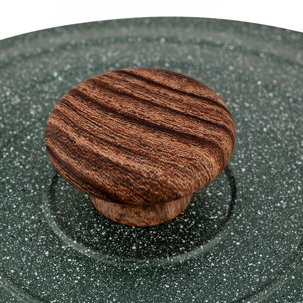 Κατσαρόλα "ΩMEGA" με καπάκι και αντικολλητική επίστρωση stone 20cm