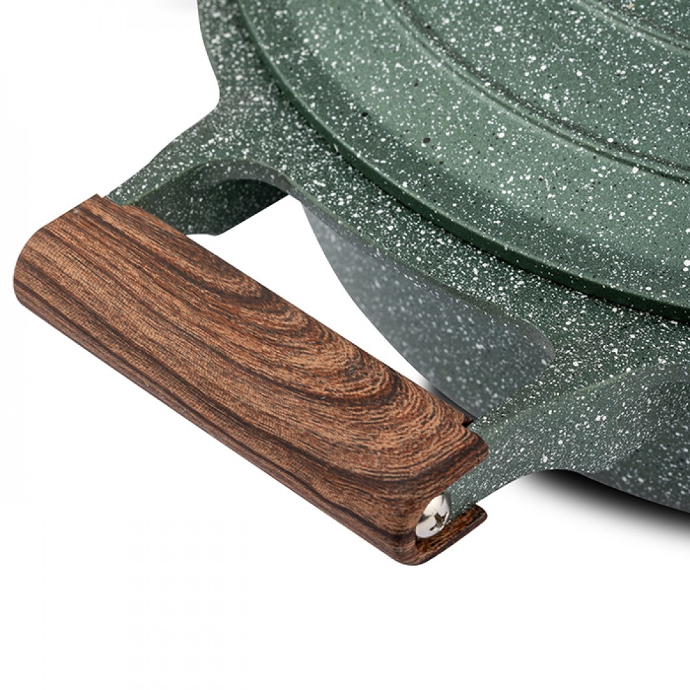 Κατσαρόλα "ΩMEGA" με καπάκι και αντικολλητική επίστρωση stone 20cm