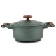Κατσαρόλα "ΩMEGA" με καπάκι και αντικολλητική επίστρωση stone 20cm