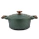Κατσαρόλα "ΩMEGA" με καπάκι και αντικολλητική επίστρωση stone 24cm