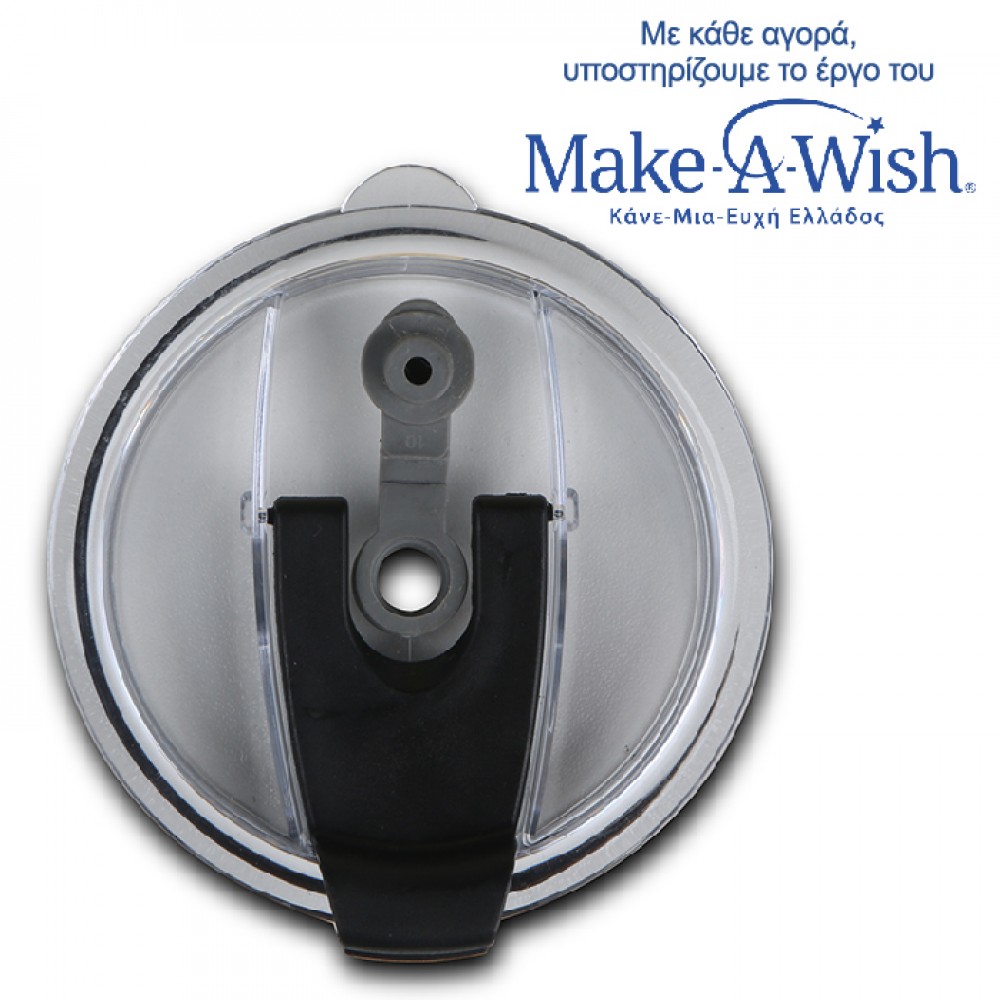 Θερμός ποτήρι "WE CARE" από ανοξείδωτο ατσάλι σε ροζ χρώμα 450ml