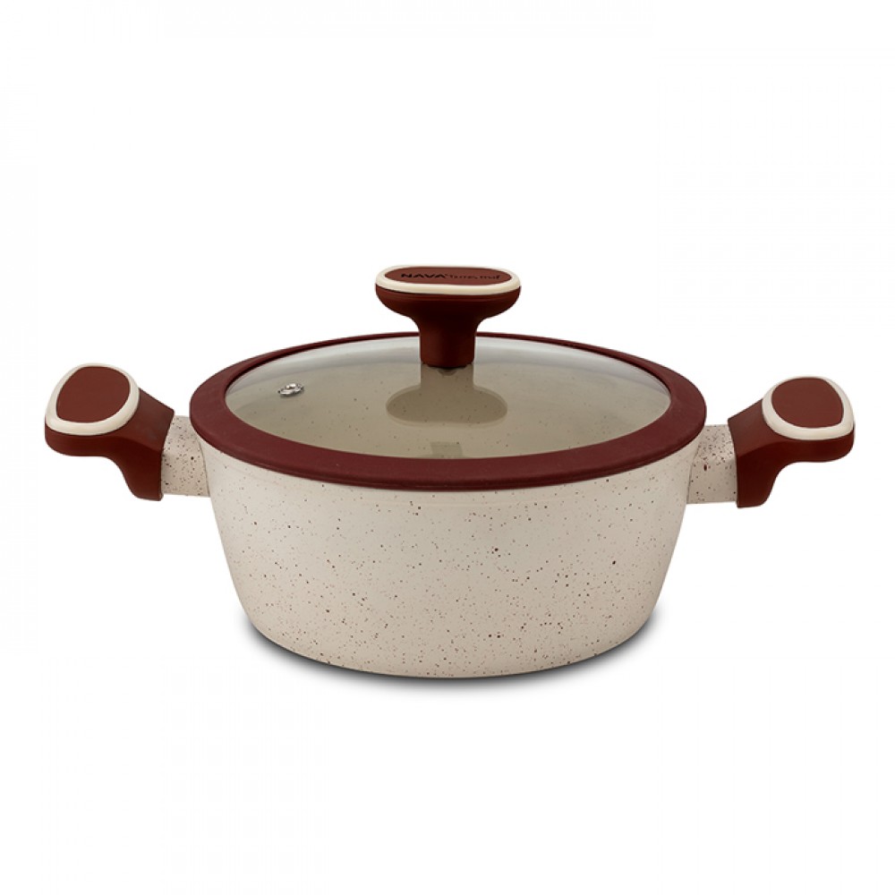 Κατσαρόλα "TERRESTRIAL" με καπάκι και αντικολλητική επίστρωση granite 20cm