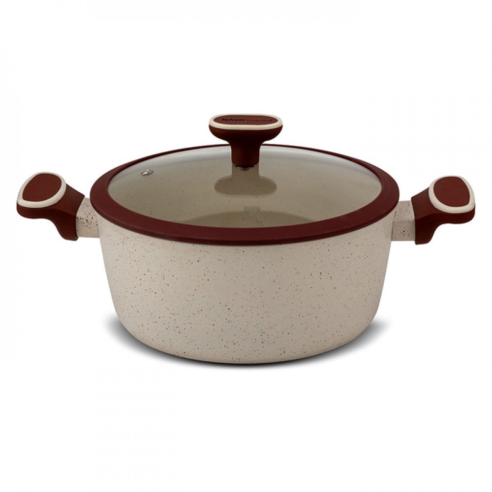 Κατσαρόλα "TERRESTRIAL" με καπάκι και αντικολλητική επίστρωση granite 24cm