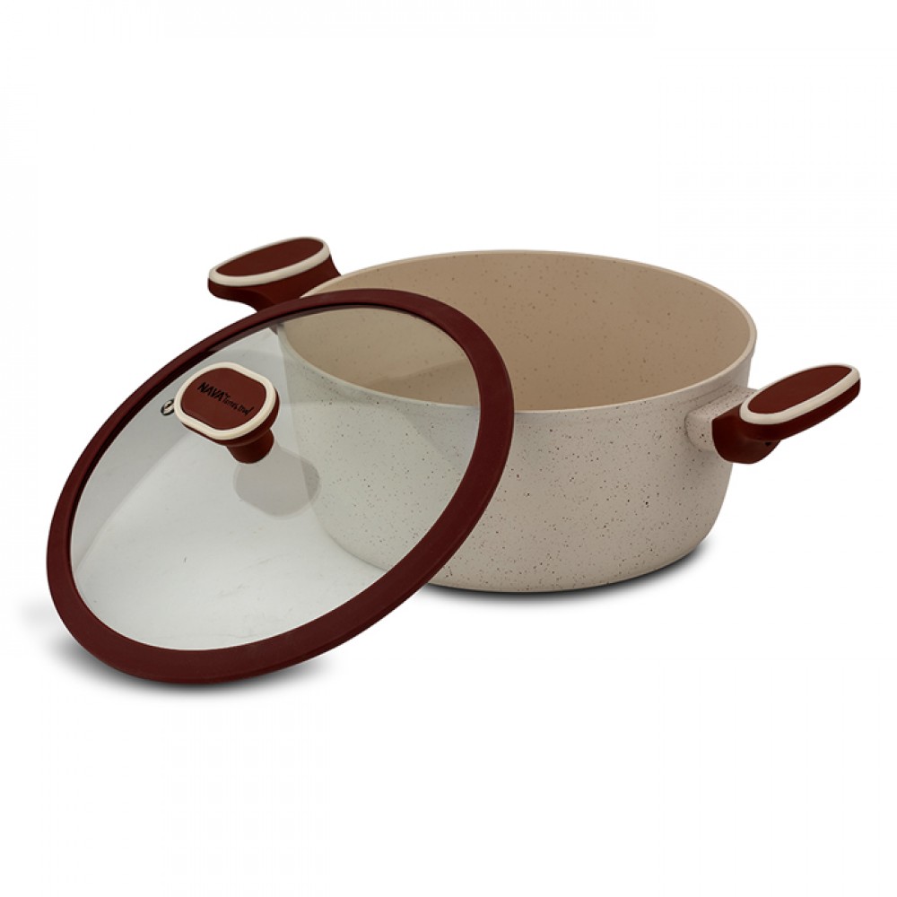 Κατσαρόλα "TERRESTRIAL" με καπάκι και αντικολλητική επίστρωση granite 24cm