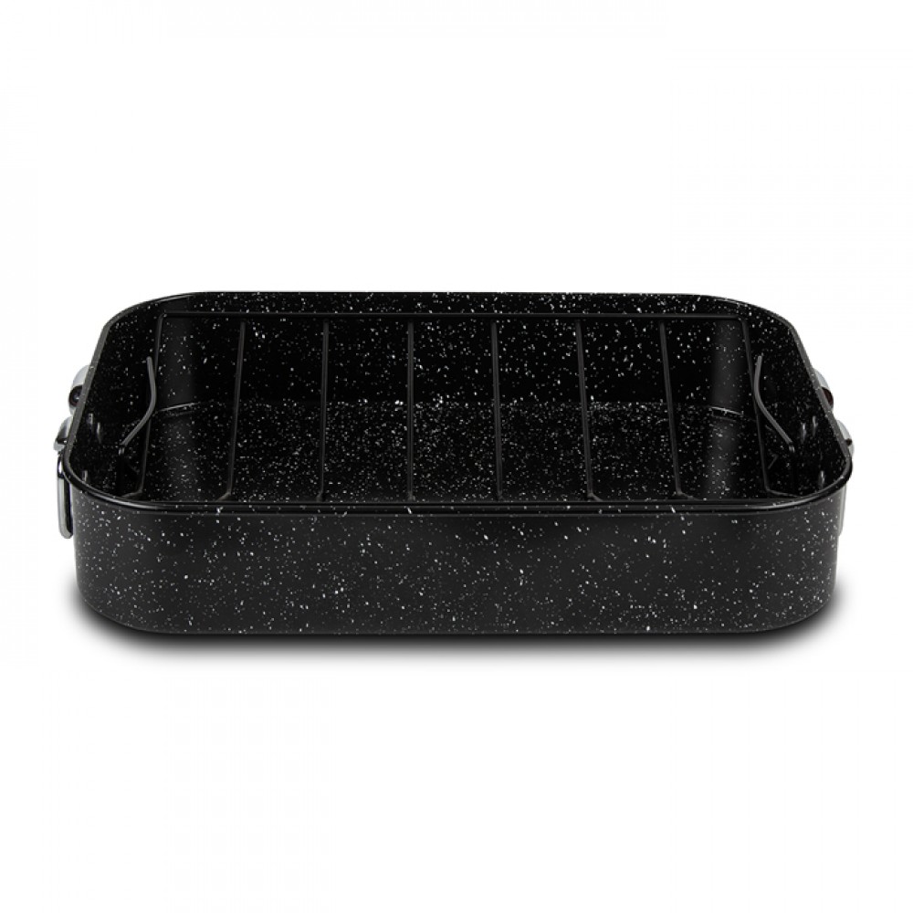 Ορθογώνιο ταψί "NATURE" με σχάρα και αντικολλητική επίστρωση stone 42cm