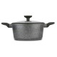 Αντικολλητική κατσαρολα με καπάκι "OLEA" με επίστρωση stone 24cm