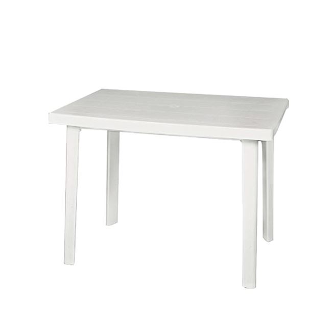 Τραπέζι "MARTE" πλαστικό σε λευκό χρώμα 100x67x72