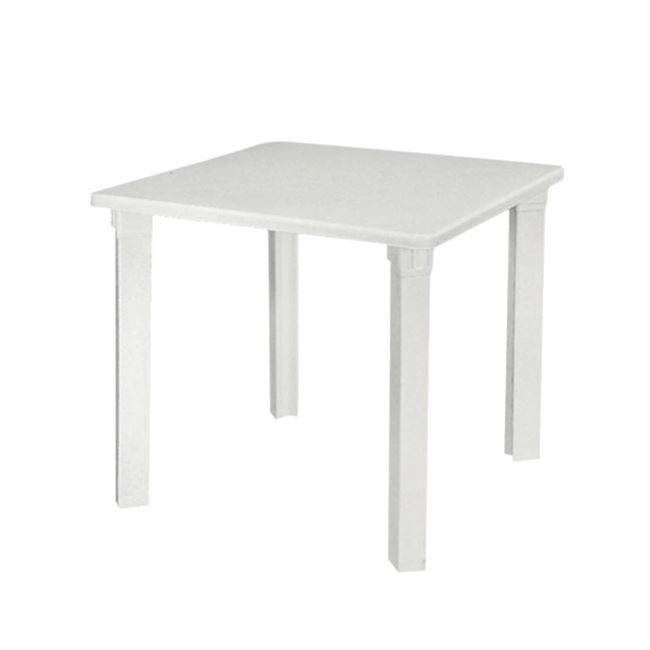 Τραπέζι "NETTUNO" πλαστικό σε λευκό χρώμα 80x80x72