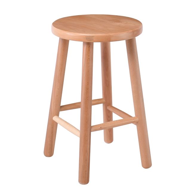 Σκαμπώ βοηθητικό "ΟΞΥΆ" σε σκούρο καρυδί χρώμα 30x30x50