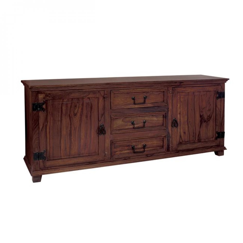 Μπουφές "SARDAR" ξύλινος σε καρυδί χρώμα 175x45x76