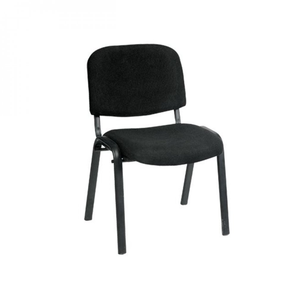 Καρέκλα επισκέπτη "SIGMA" από ύφασμα σε μαύρο χρώμα 55x50x79