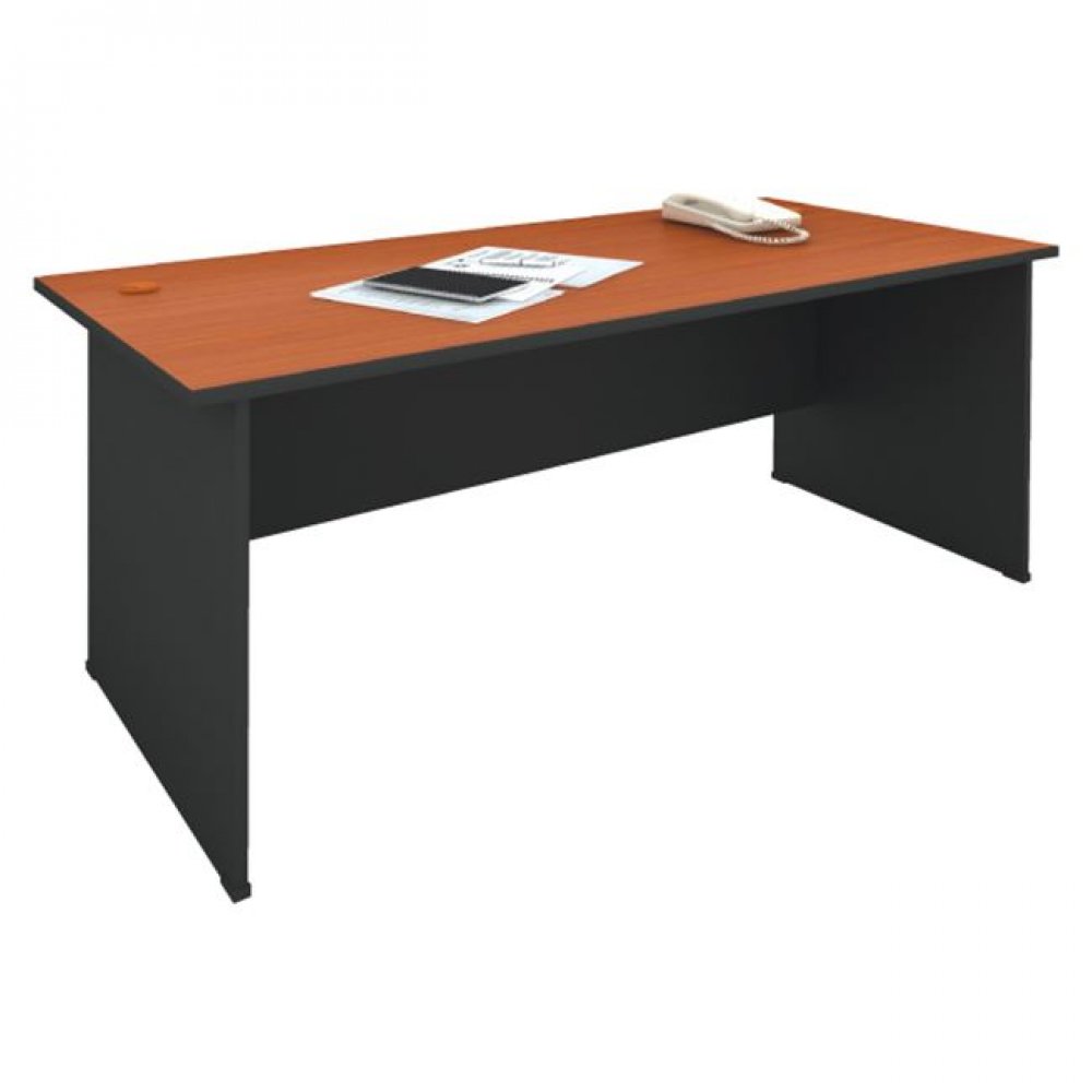 Γραφείο σε χρώμα σκούρο γκρι-κερασί χρώμα 150x70x74