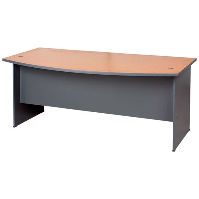 Γραφείο σε χρώμα σκούρο γκρι-κερασί 180x90x74