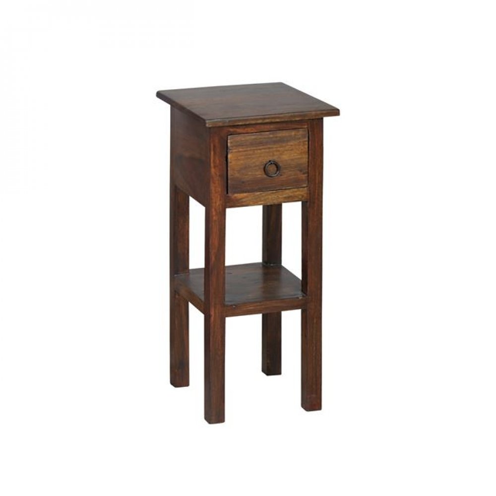 Τραπεζάκι βοηθητικό σταντ "CLASSIC" σε χρώμα καρυδί 25x25x55