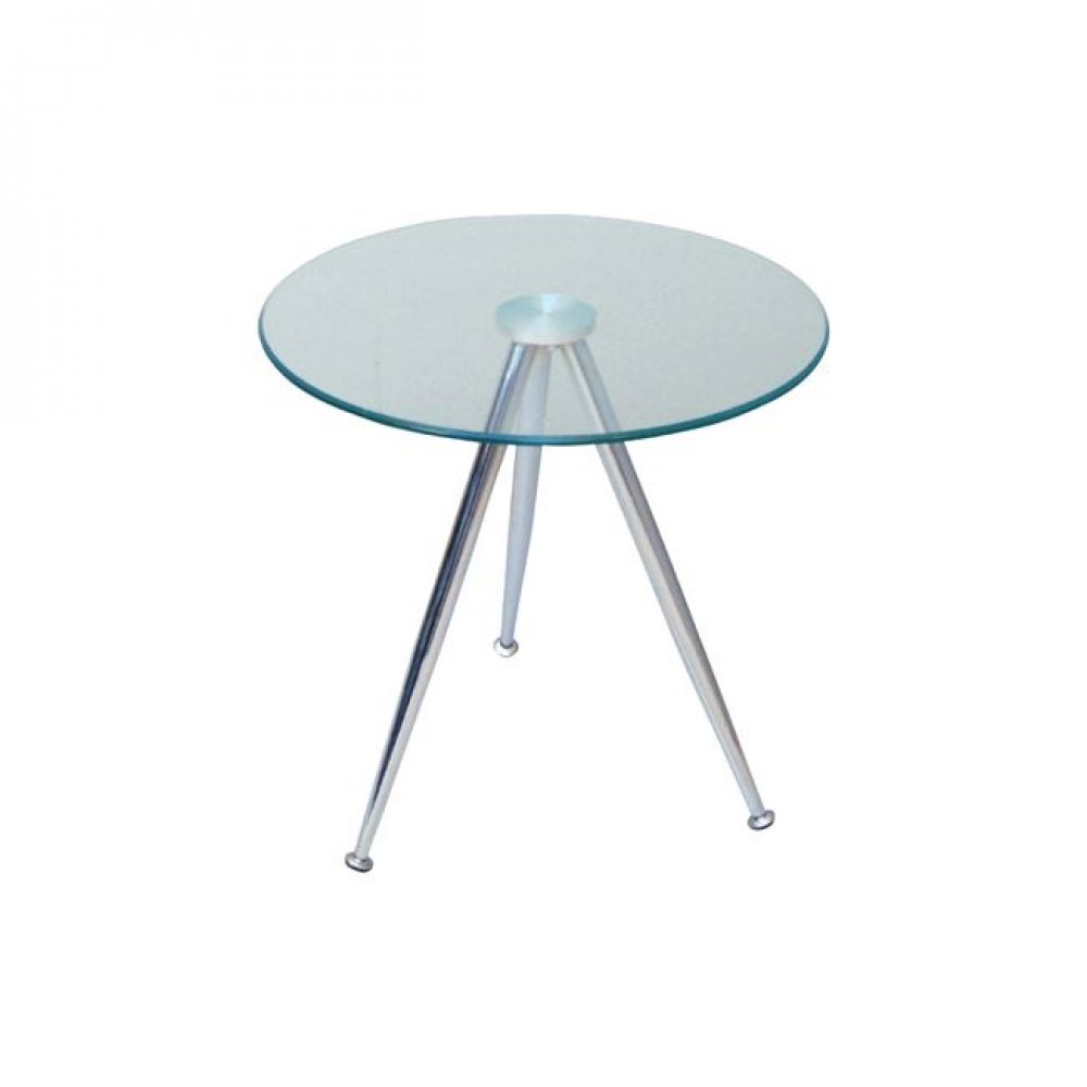 Τραπεζάκι βοηθητικό "MABEL" γυάλινο 50x51