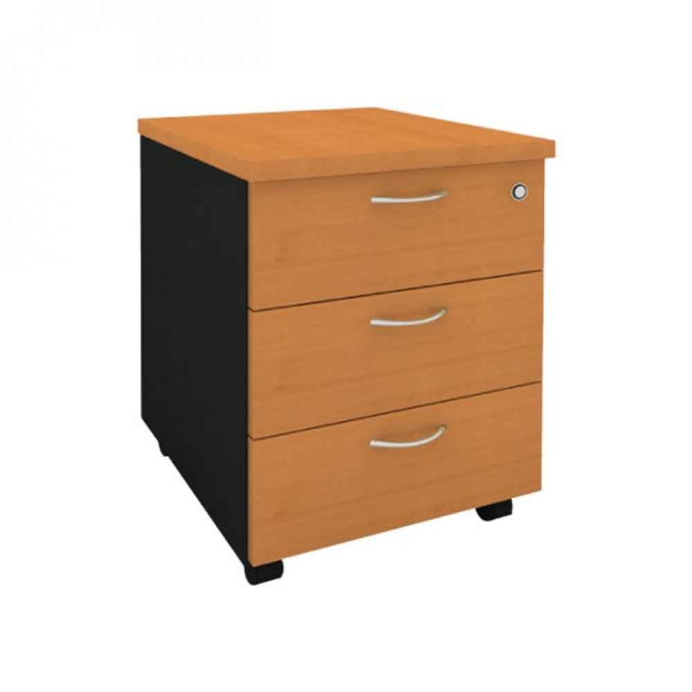 Συρταριέρα τροχηλάτη σε κερασί χρώμα  40,5x48x56