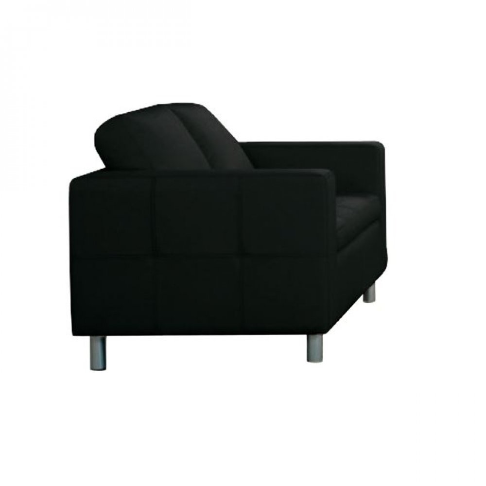 Καναπές "ALAMO" διθέσιος από pu σε μαύρο χρώμα 145x85x82