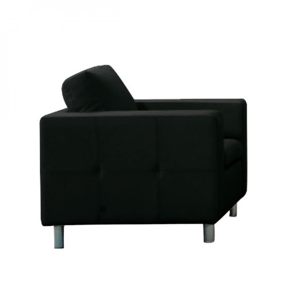 Πολυθρόνα "ALAMO" από pu σε μαύρο χρώμα 97x85x82