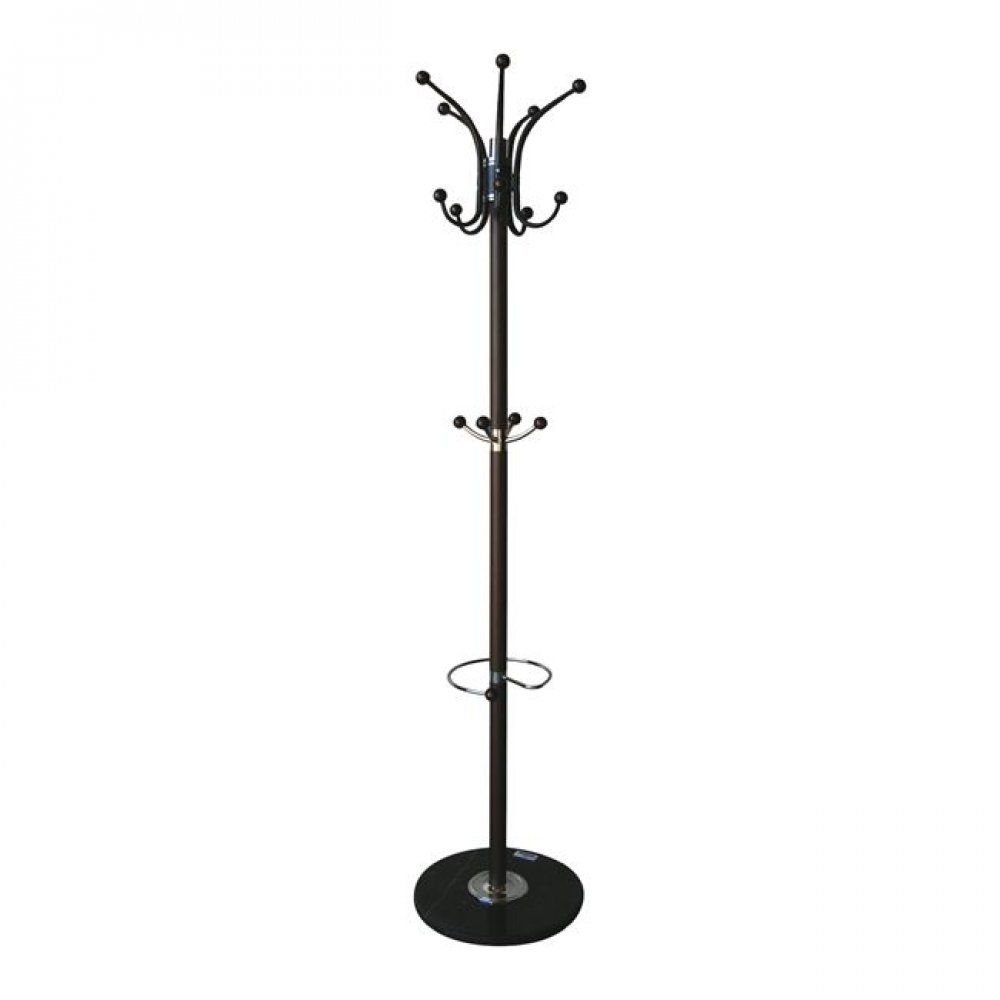 Καλόγερος "JASON" περιστρεφόμενος μεταλλικός σε καρυδί χρώμα 37x170