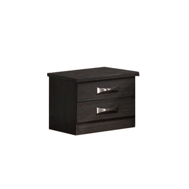 Κομοδίνο "LIFE" με 2 συρτάρια χρώματος zebrano 48x40x39