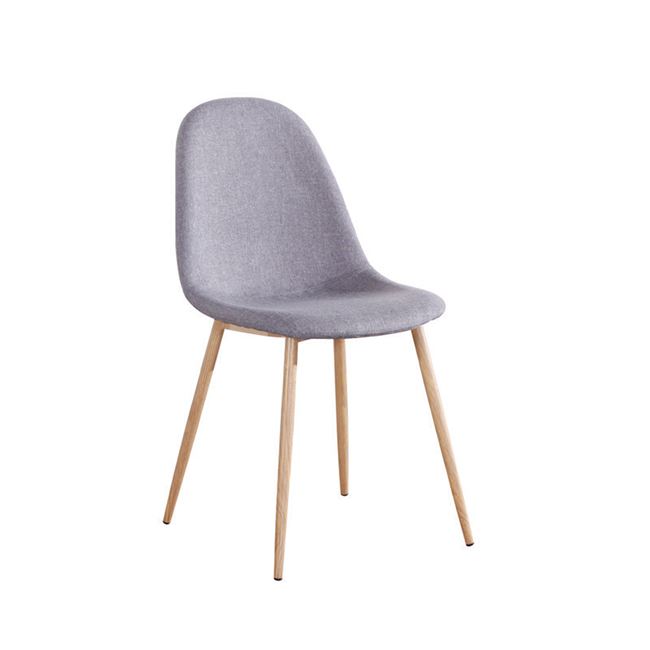 Καρέκλα "CELINA " μεταλλική-υφασμάτινη σε χρώμα γκρι 45x54x85