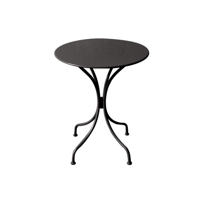 Τραπέζι "PARK" μεταλλικό σε χρώμα μαύρο 60x70
