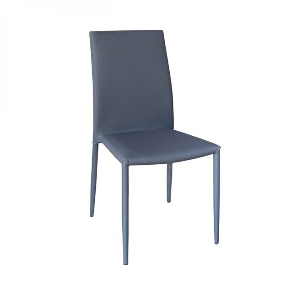 Καρέκλα "REGINA" υφασμάτινη (αδιάβροχη) σε γκρι χρώμα 41x51x91
