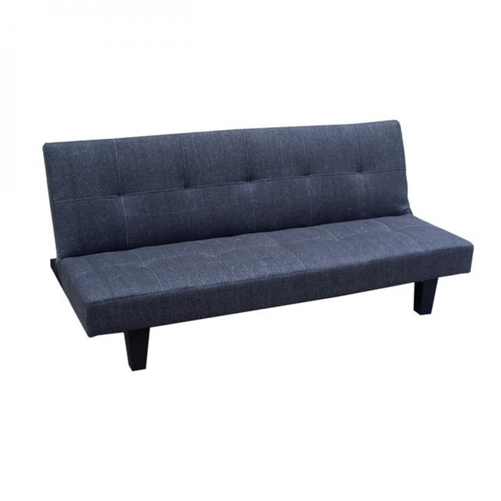 Καναπές-κρεβάτι "BERIT" τριθέσιος από ύφασμα σε ανθρακί χρώμα 179x80x79