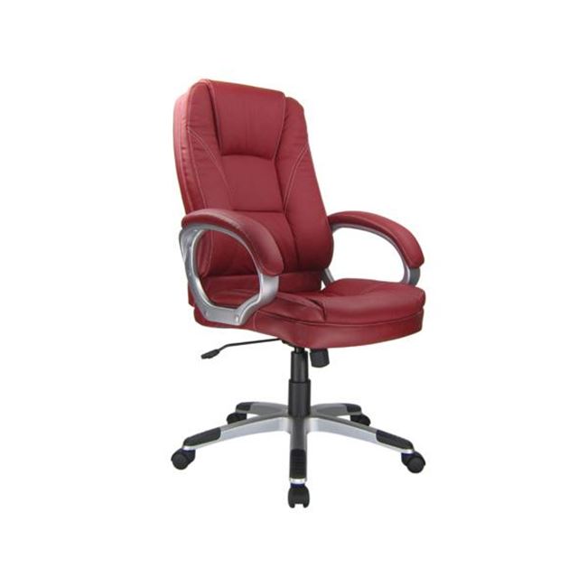 Πολυθρόνα διευθυντή από τεχνόδεμα σε κόκκινο χρώμα 64x71x112/121