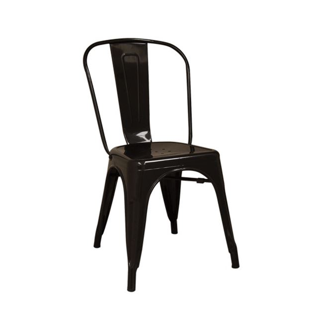Καρέκλα "RELIX" μεταλλική σε μαύρο χρώμα 45x51x85
