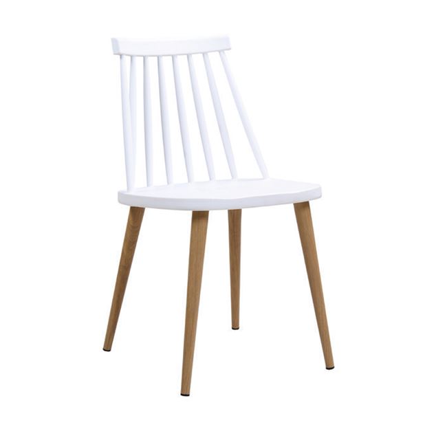 Καρέκλα "LAVIDA" μεταλλικη-pp σε λευκό χρώμα 43x48x77