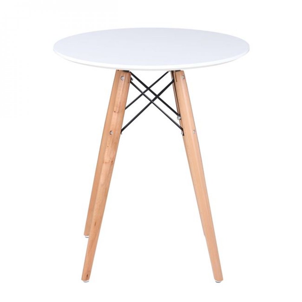 Τραπέζι "ART Wood " σε χρώμα  λευκό 60x68