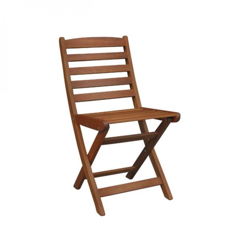Καρέκλα "SIDE" πτυσσόμενη ξύλινη σε χρώμα καρυδί 40x51x81