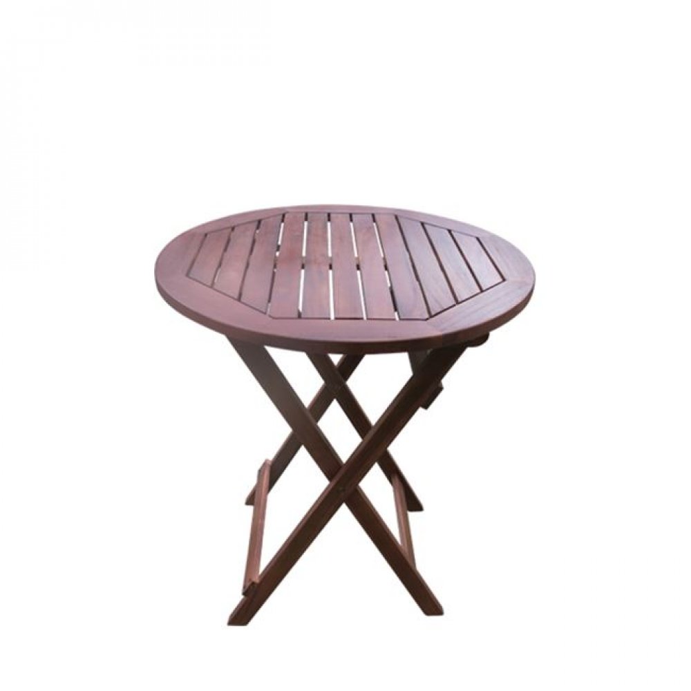 Τραπέζι "EASY" πτυσσόμενο σε χρώμα καρυδί 70x70