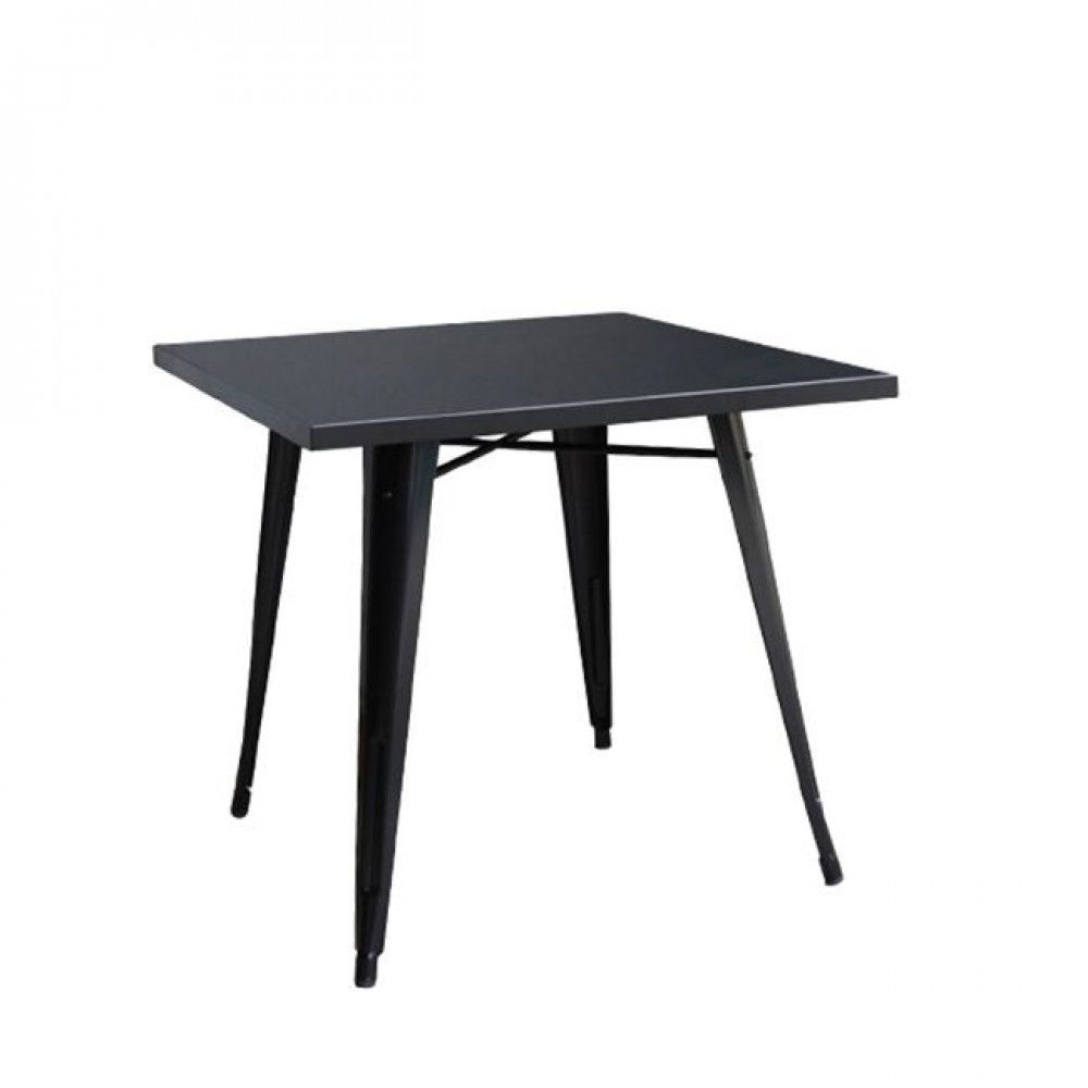 Τραπέζι "RELIX" μεταλλικό σε μαύρο χρώμα 70x70x75