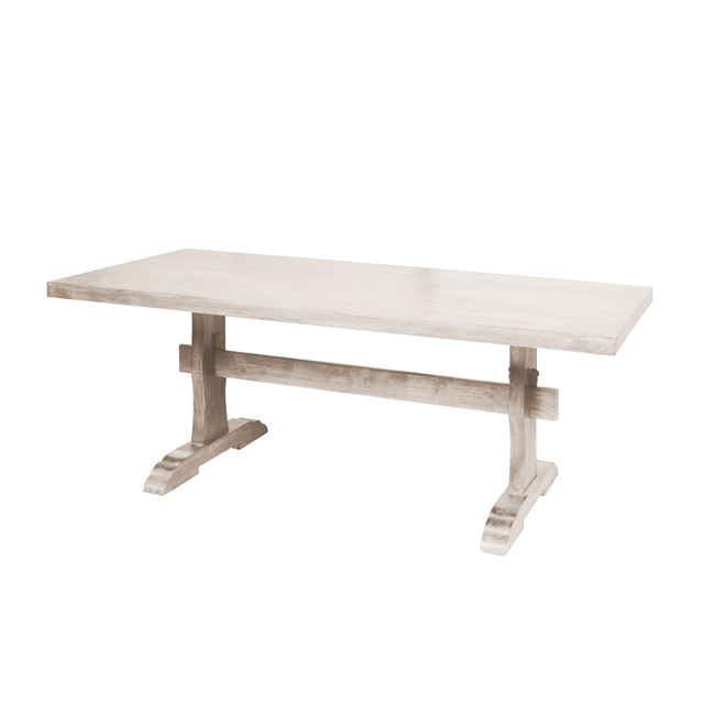 Τραπέζι "MAISON WESTERN" σε αντικέ λευκό χρώμα 200x100x77