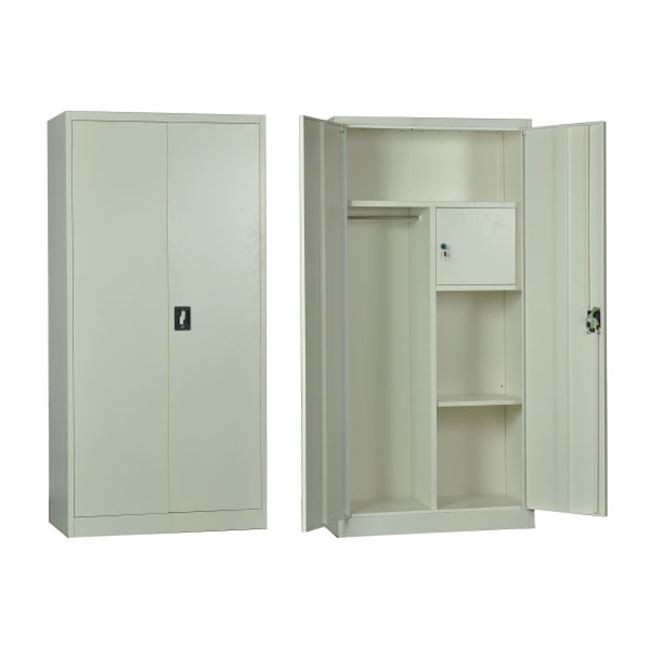 Ντουλάπα "LOCKER" μεταλλική με εσωτερικό ντουλάπι, σε λευκό χρώμα 90x45x185