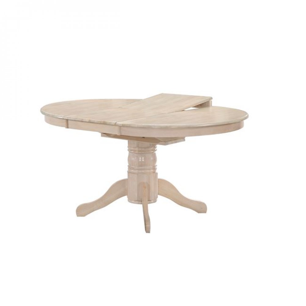 Τραπέζι επεκτεινόμενο "NIRVANA" σε white wash χρώμα 106(+30)x75