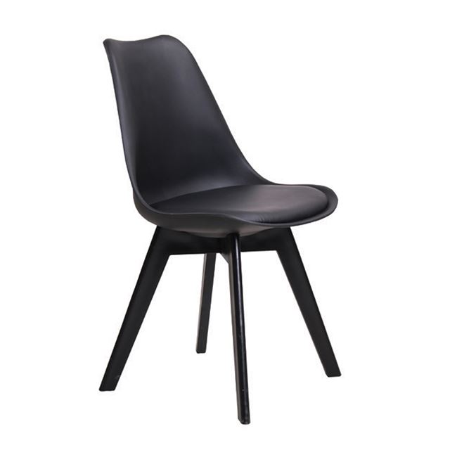 Καρέκλα "MARTIN-II" pp σε χρώμα μαύρο 52x49x82