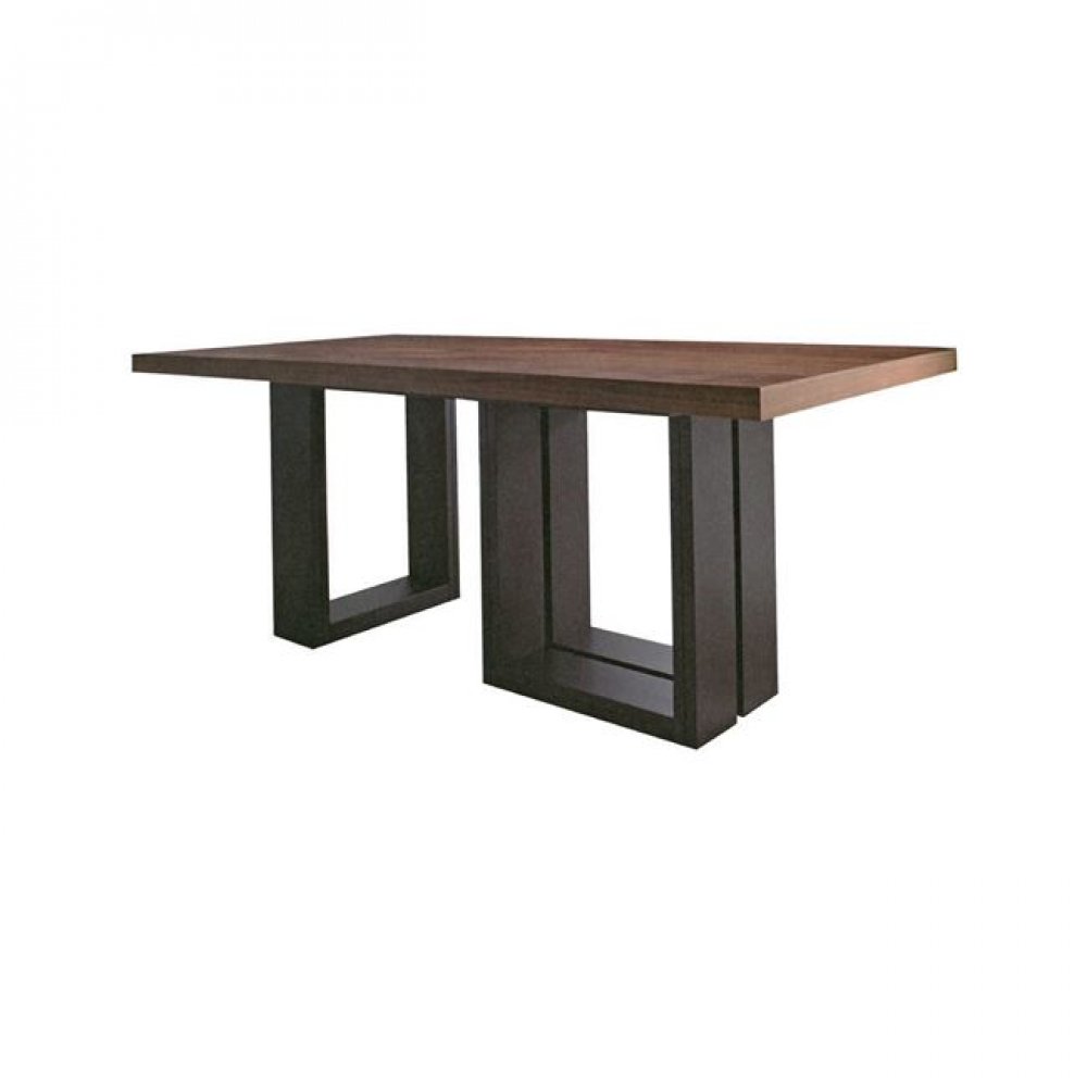 Τραπέζι "KENDAL" σε καρυδί-μαύρο χρώμα 180x100x75