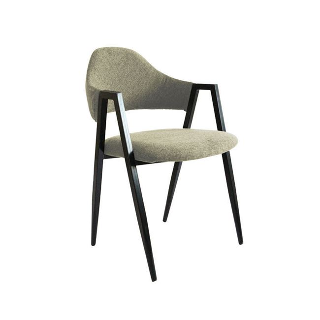 Πολυθρόνα "DELTA" μεταλλική-υφασμάτινη σε χρώμα μπεζ 50x55x80