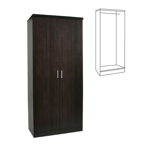 Ντουλάπα "LIFE" δίφυλλη σε βέγγε χρώμα 80x42x180