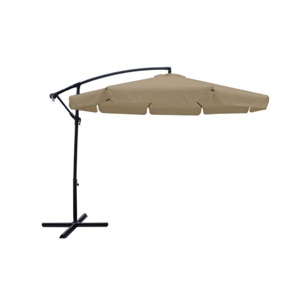 Ομπρέλα "HANGIG" αλουμινίου-υφασμάτινη σε μπεζ χρώμα Φ3